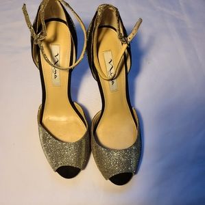 Nina peep toe pump women's shoes